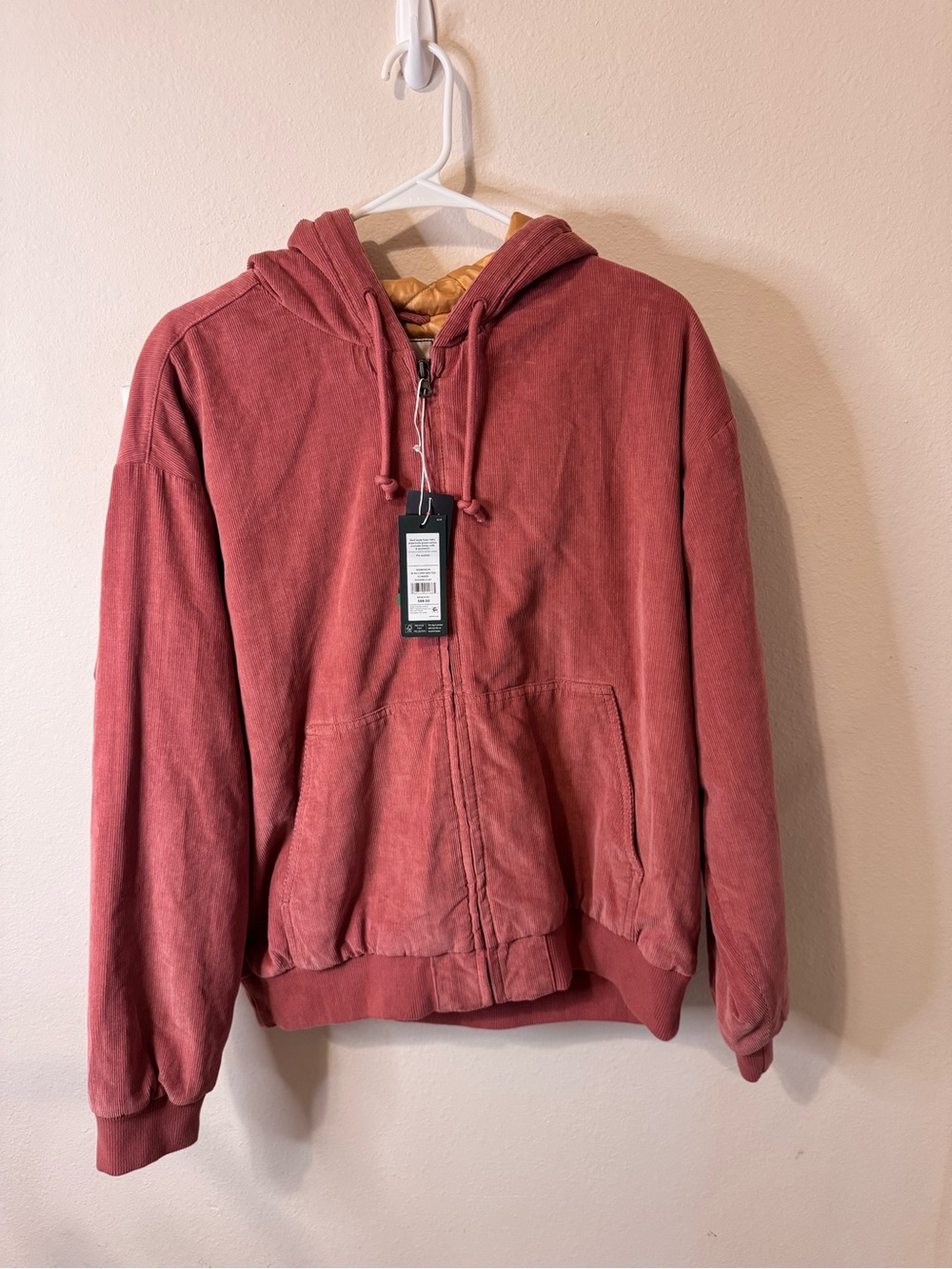 Women’s Hooded Zip Jacket in Dusty Rose